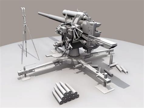 Ww2 German 88mm Artillery Free 3d Model Ma Mb Open3dmodel