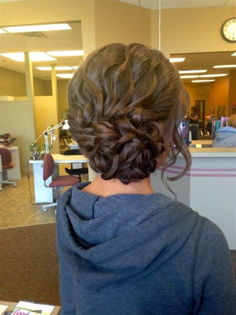 Awesome Medium Brown Homecoming And Prom Hairstyle Hair