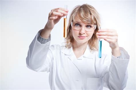 Female Scientist Stock Image Image Of Experiment Chemist 12388611