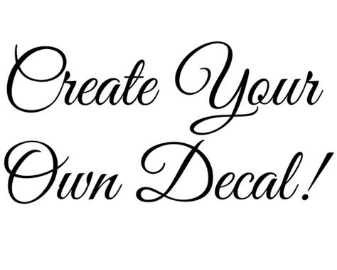 Vinyl Wall Decal Create Your Own Decal Vinyl Letters Custom