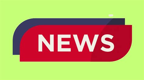 Animated News Button In Green Background 28899146 Stock Video At Vecteezy