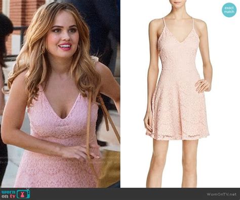 Wornontv Patty’s Pink Lace Dress On Insatiable Debby Ryan Clothes And Wardrobe From Tv