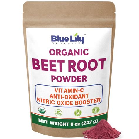 Organic Beet Root Powder 1 Lb 16 Oz Bag Nitric Oxide Superfood