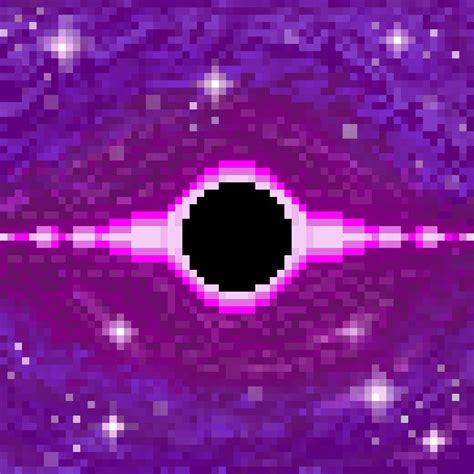 Black Hole Space Pixel Art By Sezalilly Redbubble Pixel Art Cool