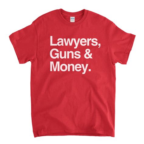 Inspired By Warren Zevon T Shirt Lawyers Gun And Money