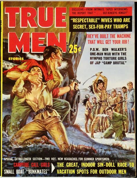 true men magazine cover art 40 trading cards set with binder men s adventure magazines