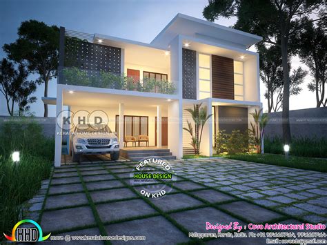 Contemporary Home April 2018 House Designs Kerala Home Design And