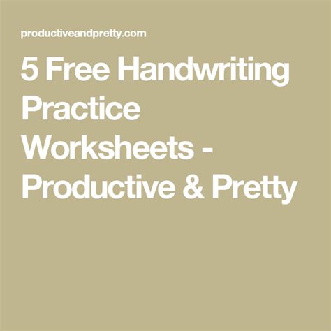 handwriting practice worksheets  images handwriting