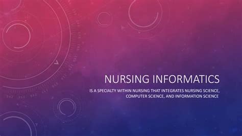 Nursing Informatics Ppt