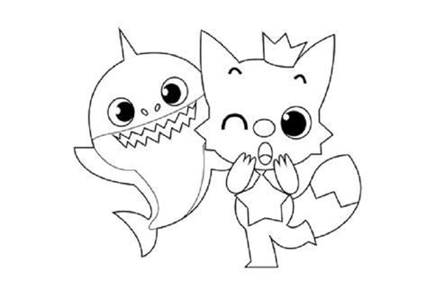 For even more fun and interesting, turn on the baby shark song. Pinkfong Coloring Pages - coloringareas.org | Shark coloring pages, Baby shark, Bear coloring pages