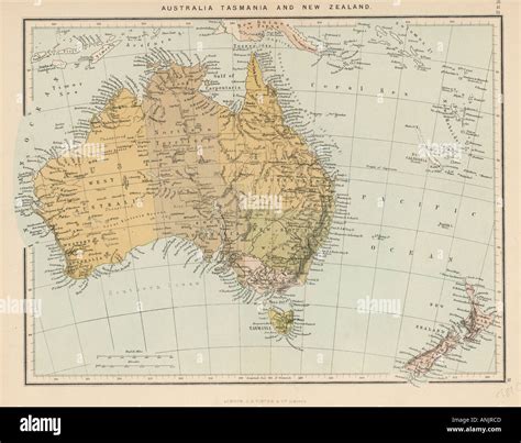 Mapas De Australia Nueva Zelanda Fotografía De Stock Alamy