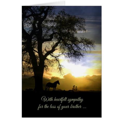 Loss Of Brother Sympathy Card