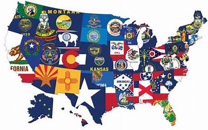 Flags States United State Flag America Map