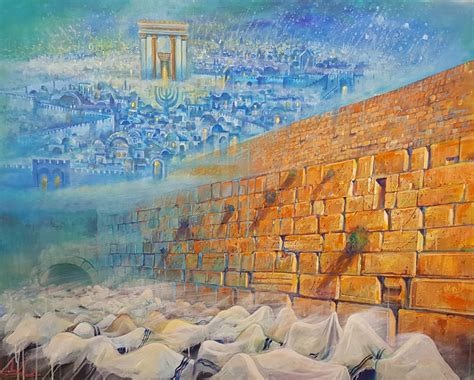 Original Oil Painting Next Year In Rebuilt Jerusalem By Alex Levin