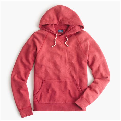 Lyst Jcrew Sun Faded Pullover Hoodie In Red For Men