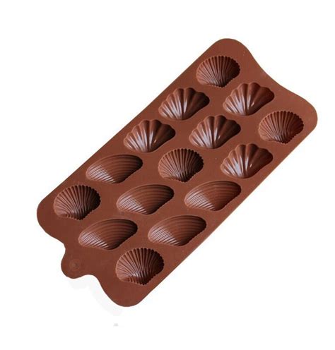 Yunko Cavity Shell Shape Silicone Chocolate Mold Ice Cube Jello Fudge Mold Candy Mould N