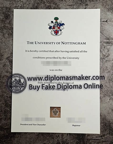 Buy The Meaning Of Fake University Of Nottingham Degree