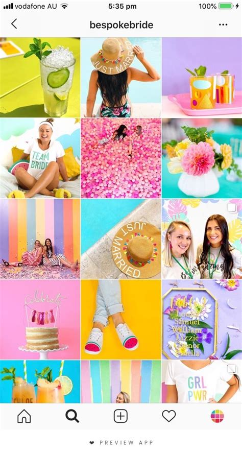 Instagram Theme Layout Instagram Theme Feed Instagram Grid Pink