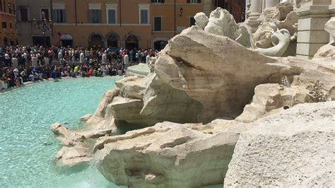 Trevi Fountain Toss A Coin Into The Fountain And You Shall Come Back To