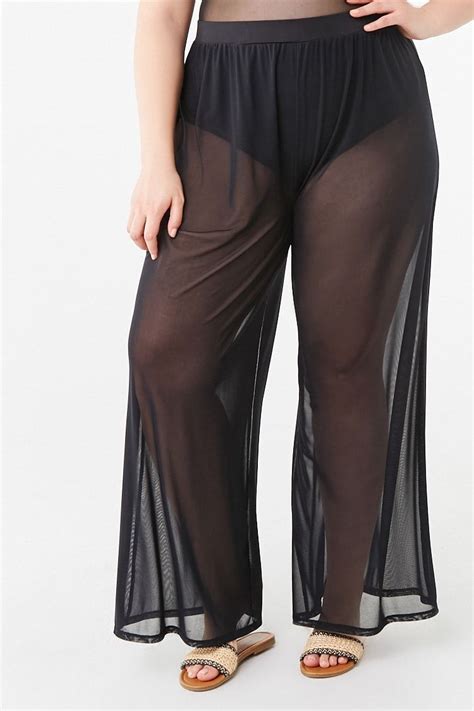 Plus Size Mesh Swim Cover Up Pants Forever 21 In 2020 Plus Size