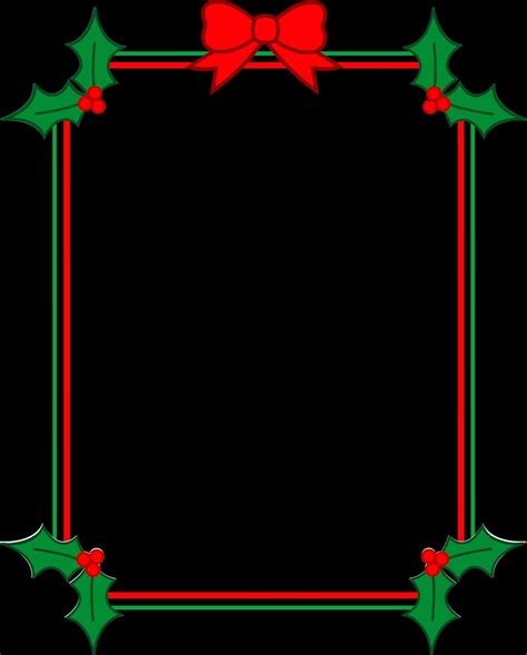 Black And White Christmas Clipart Borders Xmastsite Free Christmas