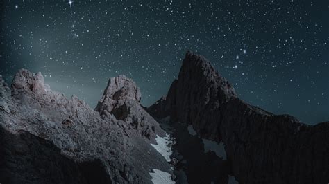 Download Dolomites Starry Night Mountains Italy Wallpaper 1920x1080 Full Hd Hdtv Fhd 1080p