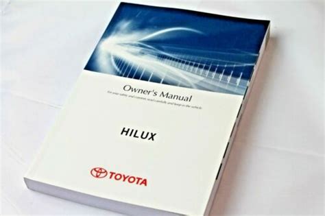 Toyota Hilux Owners Manual Oct 2016 June 2018 New Genuine Express