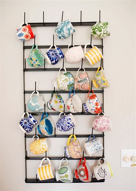 Coffee mug storage is an important part in creating a functional and cool appearance of the kitchen. 10 Crazy Cute Ways to Organize Your Coffee Cups | Hanging ...