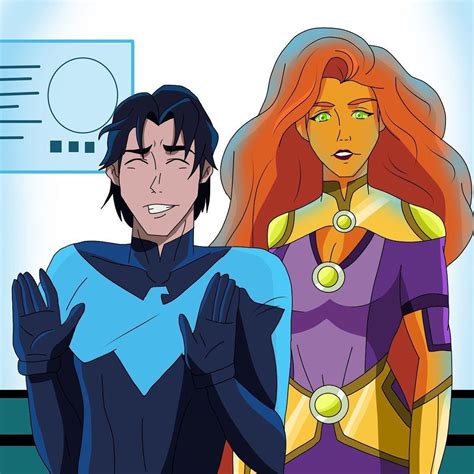 Nightwing And Starfire Dickkory In 2022 Nightwing And Starfire