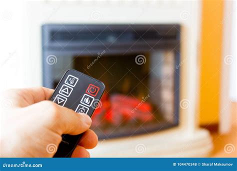 Electric Fireplace Remote Control Stock Photo Image Of Remote