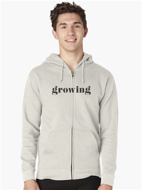 Growing Zipped Hoodie By Eaglescout7 Redbubble