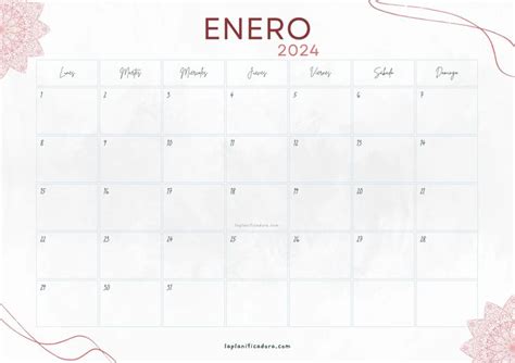 Calendarios Enero Para Imprimir Calendario Enero Calendario