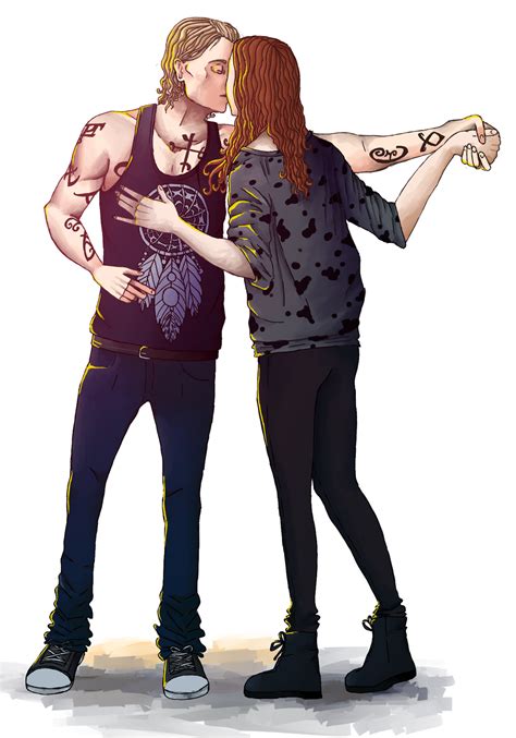 Jace And Clary Art On A Photo From Filming Of City Of Bones Clace