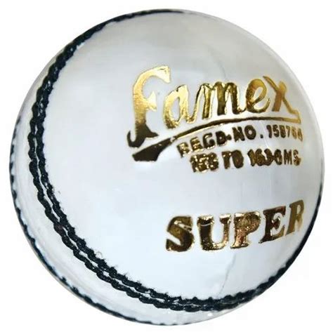 Khanna Famex Super White Alum Tanned Leather Cricket Ball 156 G To 163