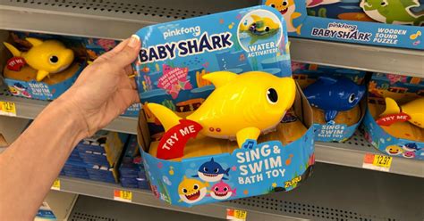 Baby Shark Sing And Swim Bath Toy Only 1297 On Amazon Plays Baby