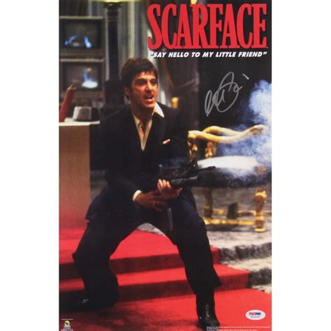 Al Pacino Signed Scarface 11x17 Photo Psa Coa Pristine Auction