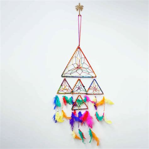 Triangle Multicolor Dream Catcher Wall Hanging Shubhanjali Care For