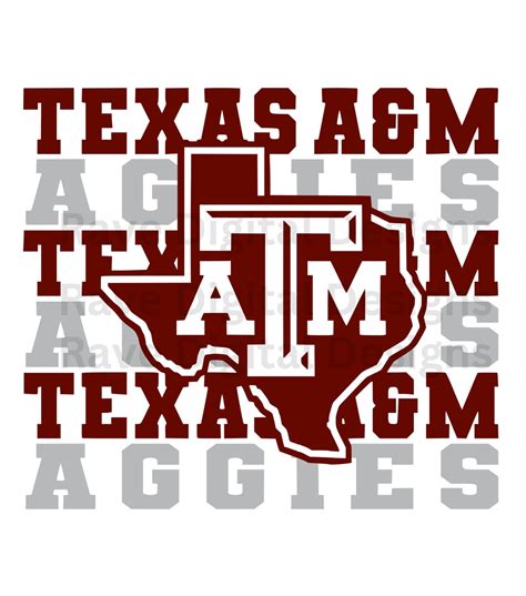 Texas Aandm Png Sec Instant Download Svg College Aggies Png Etsy