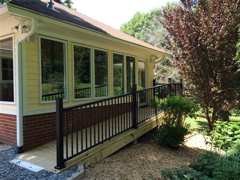 Black Front Porch Wrought Iron Railing — Randolph Indoor And Outdoor Design