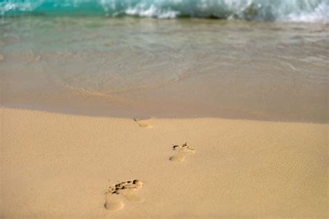 Footprints In The Sand Hd Wallpapers Wallpaper Cave