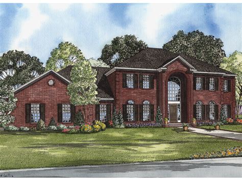 Sander Georgian Luxury Home Plan 055s 0058 House Plans