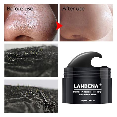 Lanbena Blackhead Remover Nose Peel Mask Black Mask Acne Treatment Pore Strip Peel Off Mask Nose