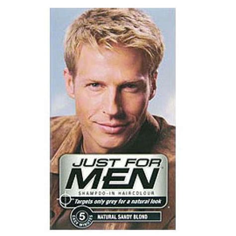 This was not a paid review. Just for Men Shampoo-in Hair Colour Natural Sandy Blonde ...
