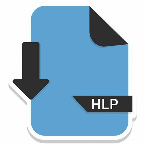 Document Extension File Folder Format Hlp Paper Icon Download