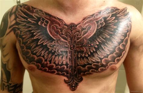 black cross tattoo on chest tattoo designs tattoo pictures