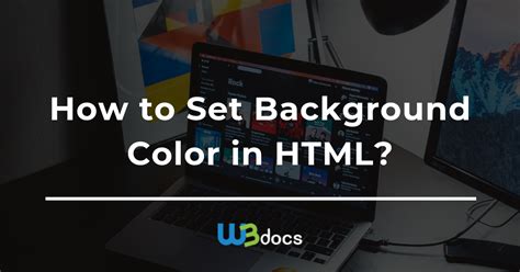 How To Set Background Color With Html And Css