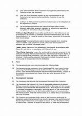 Software Development Contract Template Pictures
