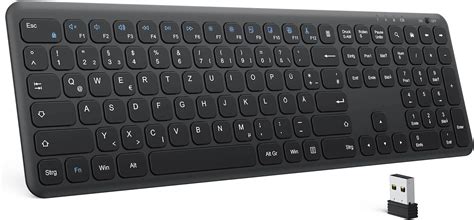 Omoton Tastatur Kabellos 24ghz Wireless Tastaturen Für Windows 1110