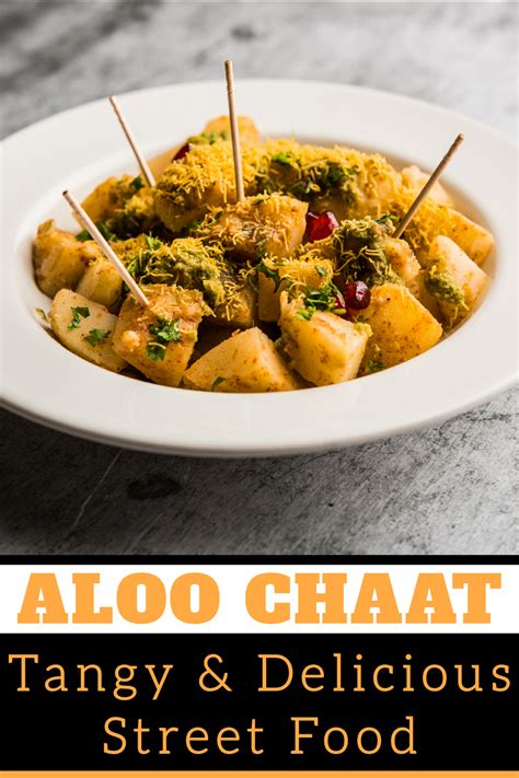 One of the easiest party appetizer recipes. Aloo Chaat (made with potatoes) in 2020 | Easy indian appetizers, Indian appetizers, Street food