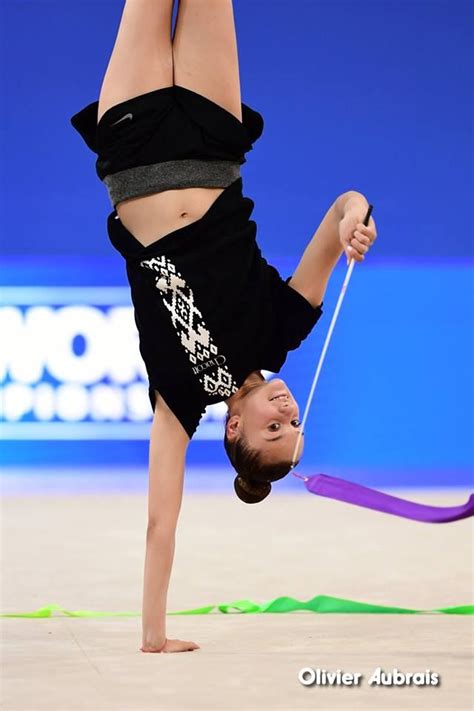 Alina Harnasko Belarus Backstage World Championships Pesaro 2017